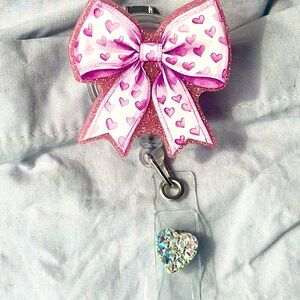 Charming Pink Heart Bow Kids Jewelry
